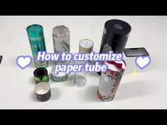 Boîte à cylindres personnalisée de grande taille Boîte à papier en tube de cadeau de parfums cosmétiques