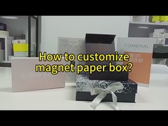 Éco-friendly Taille personnalisée Papier de carton recyclable Boîte magnétique rigide et rigide Emballage avec Li magnétique
