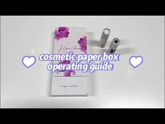 Boîte de papier cosmétique personnalisée pour les soins de la peau en haut et en bas avec plateau à ampoules