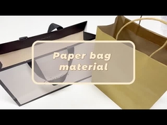 Sac de magasinage en papier kraft recyclé imprimé sur mesure
