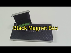 Boîtes rigides à fermeture magnétique noire Boîtes cadeaux à fermeture magnétique en carton Approuvé ISO