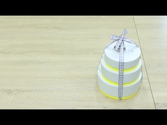 Tubes d'emballage en papier rond cylindre boîte cadeau 3 pièces ensemble pour les cadeaux de mariage de festival