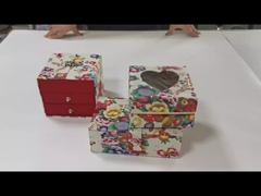Personnaliser l'impression fleur cadeau de mode artisanat soins de la peau crème pour le visage tiroir et boîte à aimants avec les femmes