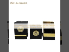 Boîte de parfum personnalisée de luxe couvercle et de base soin de la peau cadeau cosmétique mode boîte de parfum de timbre d'or