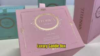 Coffrets cadeaux de bougies personnalisés de luxe