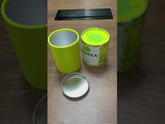 boîte de tube de papier avec film d'aluminium