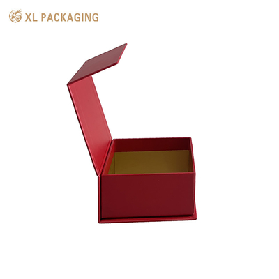 acheter Impression rouge Magnétique boîte de fermeture bijoux 157gm papier d'art boîte cadeau de luxe online manufacture