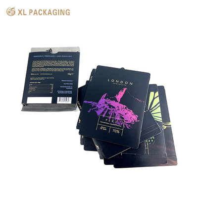 Boîte cadeau en papier pliable de chocolat de mariage Emballage imprimé Logo en relief de qualité alimentaire