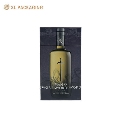 acheter OEM Luxe triangulaire rigide en carton bouteille de vin boîte cadeau avec plateau d'insertion en carton fabrication en ligne