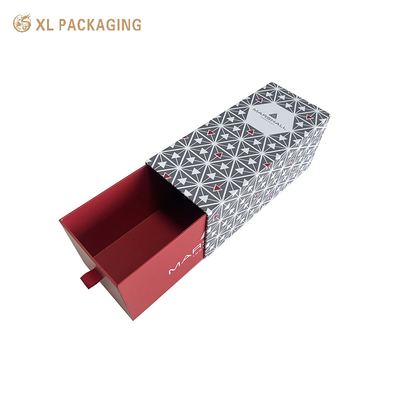 acheter Boîte à vin rigide en papier rigide personnalisée de luxe Boîte à tiroirs en carton avec étiquetage en feuille d'or Fermeture magnétique et doublure de velours - Boîte cadeau premium pour les ensembles de vin rouge / blanc online manufacture