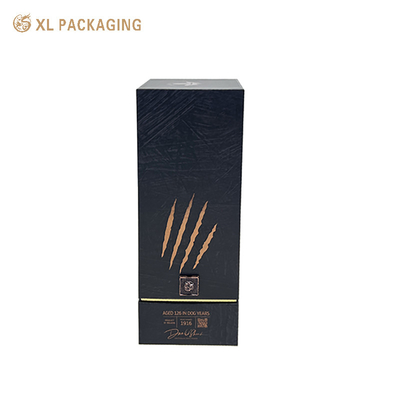 Boîte cadeau vide whisky champagne bouteille de vin personnalisée Boîte cadeau avec couvercle et base