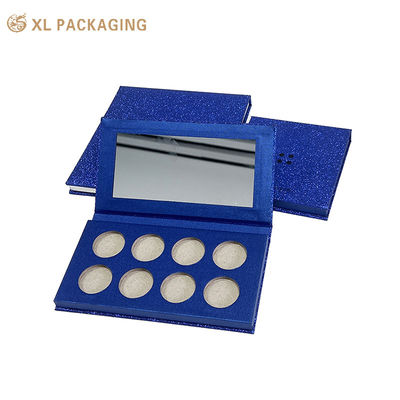 acheter Boîte de palette d'ombres magnétiques creuses personnalisée avec carte rigide de 2 mm, 8 compartiments et miroir intégré fabrication en ligne