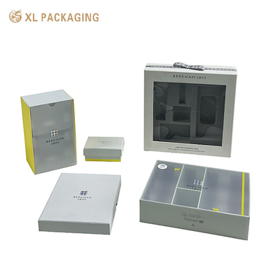 acheter Boîtes cosmétiques personnalisées Matériau intérieur Plateau blister Cosmétiques Soin de la peau Emballage supérieur et inférieur Fenêtre en PVC transparent online manufacture