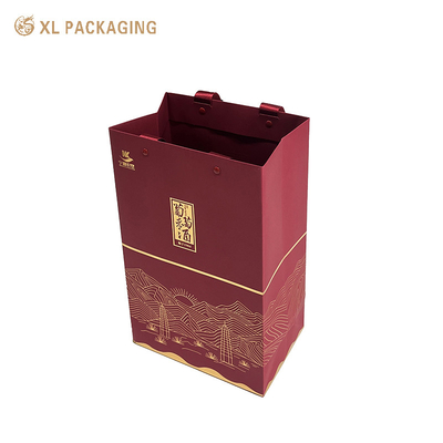 acheter Mode de luxe sac à main en papier spécial sac à main bijoux rouges collier bracelet oreille boîte d'emballage sacs cadeaux online manufacture