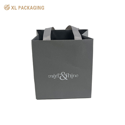 acheter Sac de papier de vente directe d'usine gris Un pour l'emballage cadeau Petit sac cadeau avec logo Ajouter sac de magasinage online manufacture