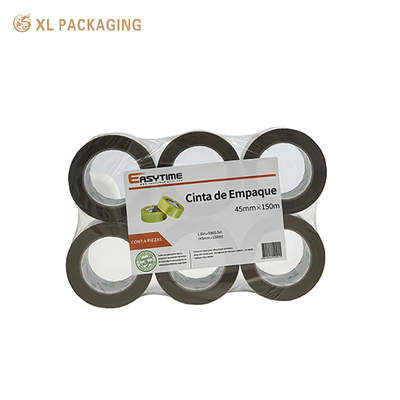 Boîte d'expédition imprimée personnalisée ruban adhésif OPP auto-adhésif transparent Invisible duct Bopp Clear Package Tape Jumbo Roll