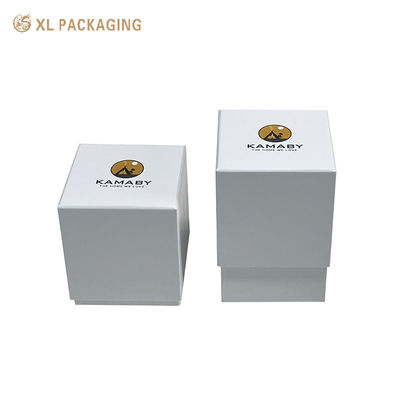 acheter Boîte à bougies rigide en blanc sur mesure 2 pièces Boîte à bougies rigide en carton gris 2 mm Lamination mate boîte de base de couvercle vide pour pot de parfums fabrication en ligne