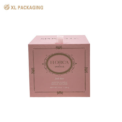 acheter Boîte à bougies pliante personnalisée en gros avec logo en feuille de bronze et insert en EVA blanc pour bougies parfumées fabrication en ligne