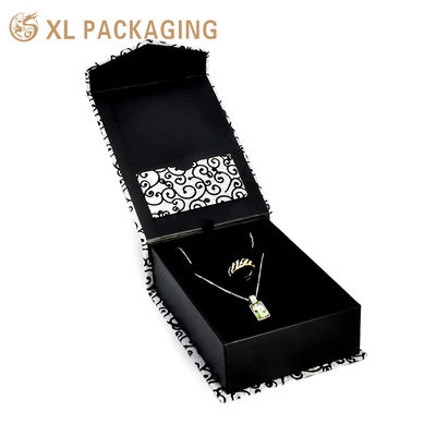 acheter Boîte à bijoux en forme de livre magnétique personnalisée, boîte rigide en forme de V avec poche en enveloppe et insertion en velours pour l'emballage des anneaux de collier fabrication en ligne
