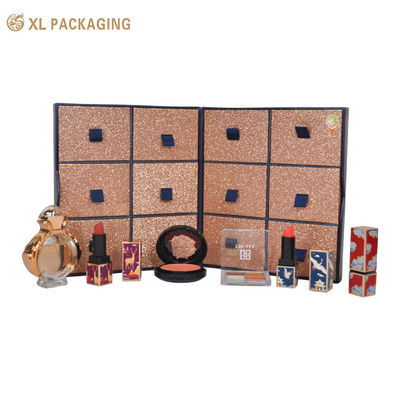 acheter Boîte de cadeau à doubles ouvertes ronde avec tiroirs à paillettes, emballage cadeau de maquillage sur mesure fabrication en ligne