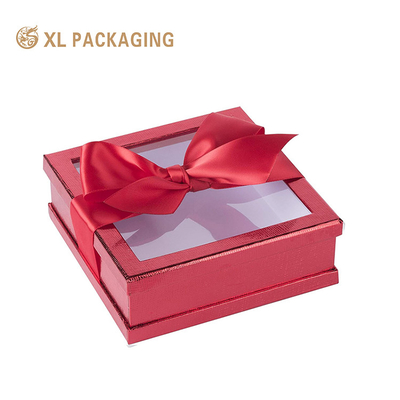 acheter Vente en gros de couvercle de luxe et de papier de base boîte cadeau carré en forme de noeud online manufacture