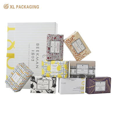 acheter Container de savon de luxe personnalisé boîte cadeau d'emballage pour un ensemble de savon à barres en mousse de 8 pièces online manufacture