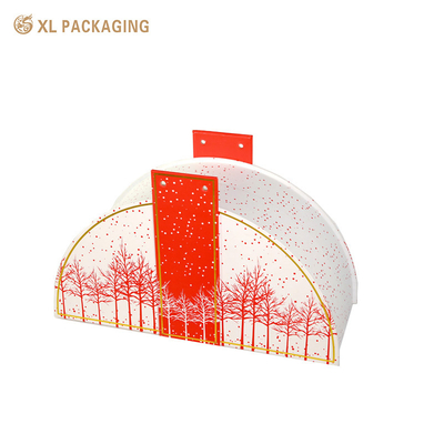 acheter Emballage XL Boîtes cosmétiques imprimées sur mesure Boîtes cosmétiques imprimées sur mesure Couleur argent or Coloriage en papier vide Packaging Collection Box Design de forme demi-ronde Pour les cosmétiques fabrication en ligne