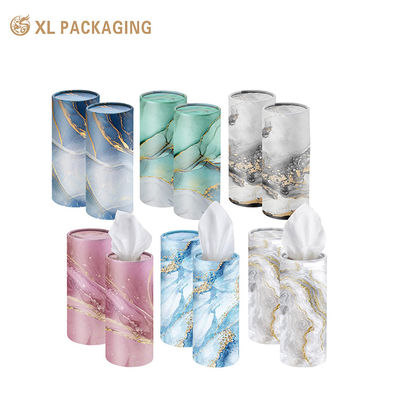 acheter Tubes de tissus automobiles cylindriques personnalisées avec pâte de bois vierge et motif en marbre doré pour porte-gobelets standard fabrication en ligne