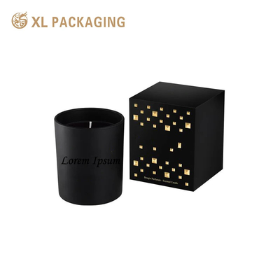 acheter Impression personnalisée Boîte à bougies noires parfumées Boîte à papier en carton Boîtes d'emballage de bougies en papier en feuille d'or Boîte à papier cadeau online manufacture