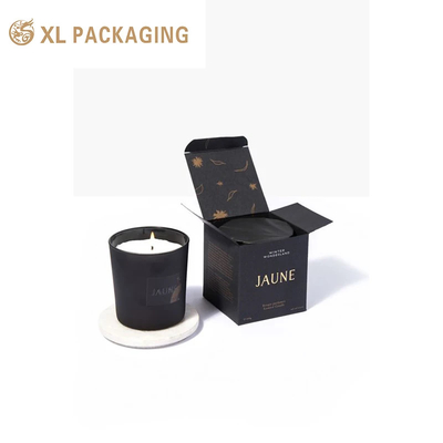 acheter Boîte à bougies en carton boîte cadeau cosmétique emballage boîte de détail noire avec logo personnalisé online manufacture