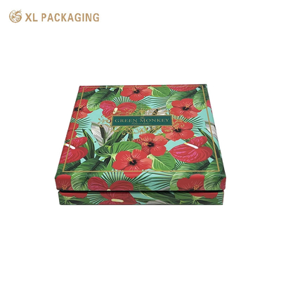 acheter Boîte cadeau de chocolat Logo en feuille d'or Boîte de papier à biscuits verte Boîte d'emballage de chocolat de 9 pièces online manufacture