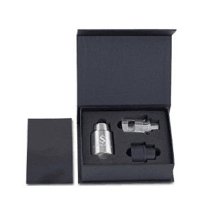 acheter Boîtes cadeaux en papier magnétique noir sur mesure avec insert en mousse EVA pour les cosmétiques fabrication en ligne