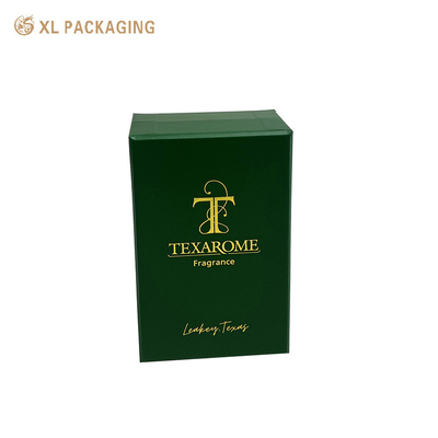 acheter Boîte de parfum personnalisée de luxe à estampage à chaud Boîte de papier d'emballage cosmétique de parfum avec logo personnalisé Forme de base du couvercle online manufacture