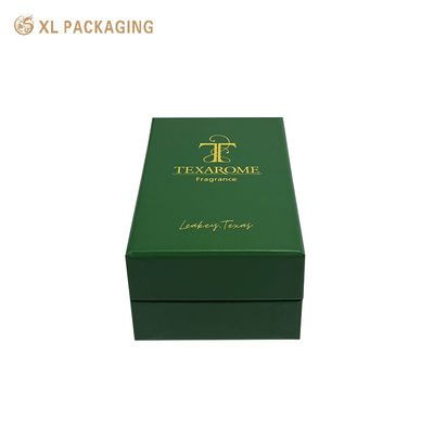 acheter Boîte rigide de parfum de luxe avec logo personnalisé estampé à chaud, papier artistique recyclable et doublure floquée antichoc fabrication en ligne