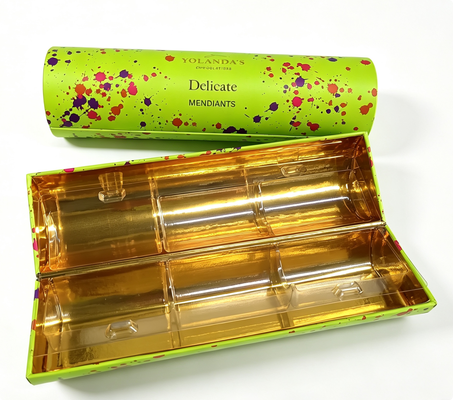 acheter Boîte cadeau en chocolat rond fermeture magnétique or à l'intérieur plateau de sécurité alimentaire Logo personnalisé fabrication en ligne