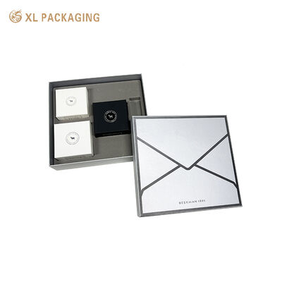 acheter Base de couvercle en papier argenté personnalisé boîte rigide de texture en relief pour emballage cadeau cosmétique fabrication en ligne