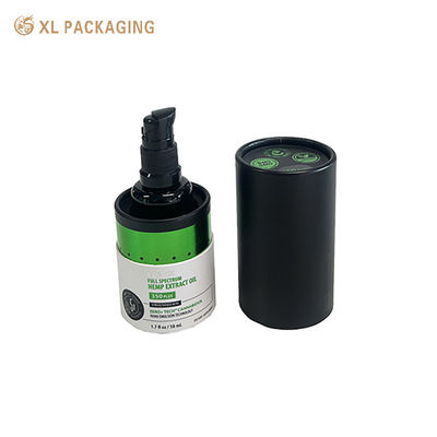 Emballage XL Boîte d'emballage personnalisée Tube en papier d'huile essentielle imprimé personnalisé Blanc Noir 30 ml Emballage de tube en papier d'huile essentielle
