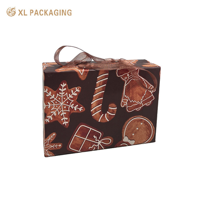 Box cadeau de bijoux cosmétique 157gm Art Paper Box Emballage Boîte de maquillage en carton personnalisé avec poignée