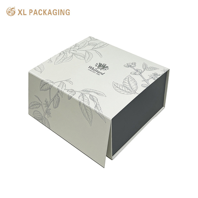 Logo personnalisé de luxe pliable Taille rigide boîte en carton Magnéte Emballage cadeau Boîtes vides en forme avec couvercle magnétique Flip Top