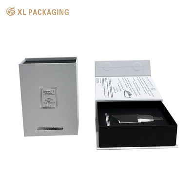 Boîte cadeau magnétique écologique personnalisable avec finition douce pour emballage d'huile de parfum