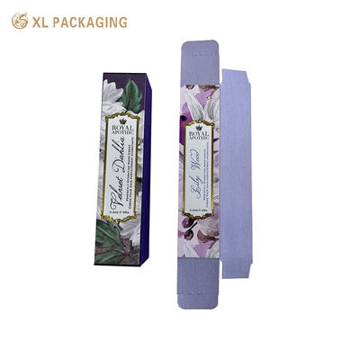 Boîte en papier pliable à logo personnalisé avec un papier de carton robuste et un design d'emballage plat pour les emballages cosmétiques