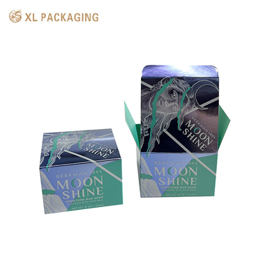 Boîte de carton pliable en feuille d'or en carton personnalisé pour les soins de la peau Boîte de bouteille en verre
