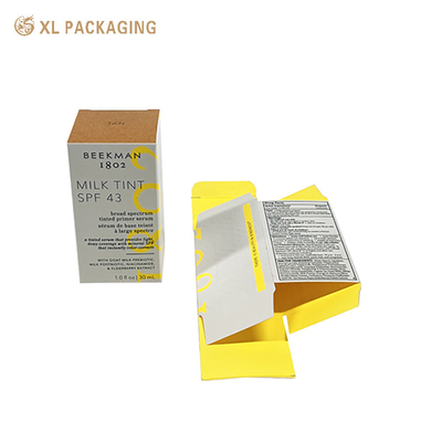 Boîte de soin de la peau personnalisée à la vente au détail Emballage Coffret de papier pliable Cosmétique Boîte de carton Rouge à lèvres Boîtes cosmétiques Boîte de papier