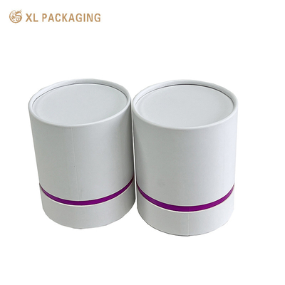 XL Packaging Usine d'emballage sur mesure Boîte d'emballage cylindrique ronde en papier avec logo personnalisé Boîte en papier blanche pour bougie