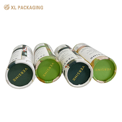 Boîte d'emballage en tube de papier rond de conception personnalisée pour les huiles essentielles et les produits de soins de la peau 157gms Papier d'art 1,5 mm Carton dur