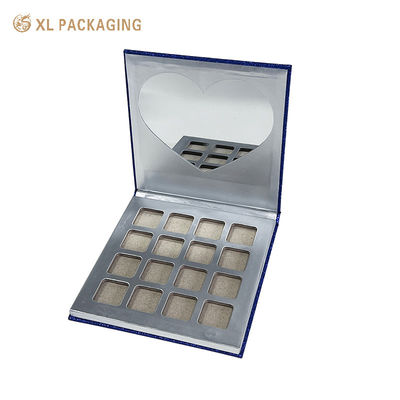 Palette à fard à paupières personnalisée en papier pailleté vide avec miroir