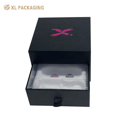 Boîte de tiroir cadeau de luxe personnalisée à deux couches avec logo en papier rouge et matériau recyclable pour les bijoux cosmétiques parfumés
