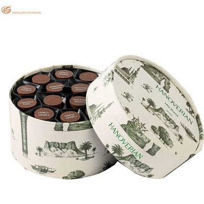 Boîte à chocolat à rouleaux rigide imprimée sur mesure de 800 grammes avec 150 grammes de papier kraft blanc