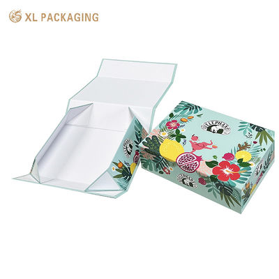 Boîte cadeau à fermeture magnétique pliable et écologique personnalisable avec feuille d'or pour emballage de luxe