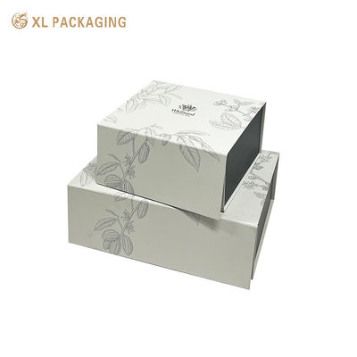 Boîte cadeau de thé pliable de luxe avec logo en papier d'argent Boîte d'emballage pliable à emballage plat pour sacs de thé, boîtes de thé et sachets de café